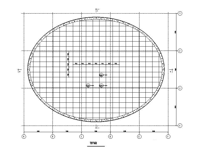 张弦梁穹顶平面图