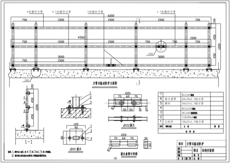 建筑施工安全防护制作安装标准图集(设计图)-结构安装图