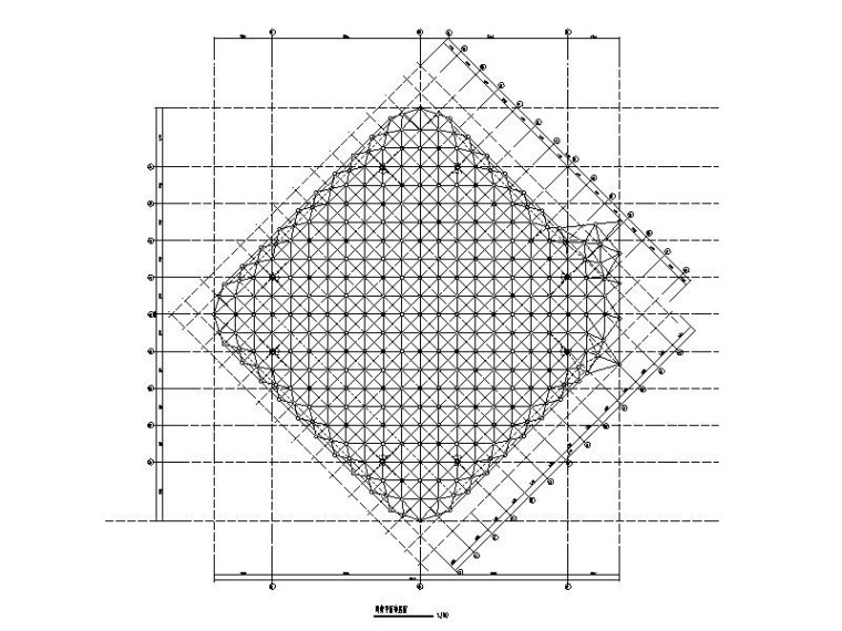 螺栓球网架制作方案资料下载-螺栓球网架结构钢屋盖结构施工图2016