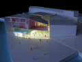 挪威北部港湾城市公共艺术文化建筑模型图