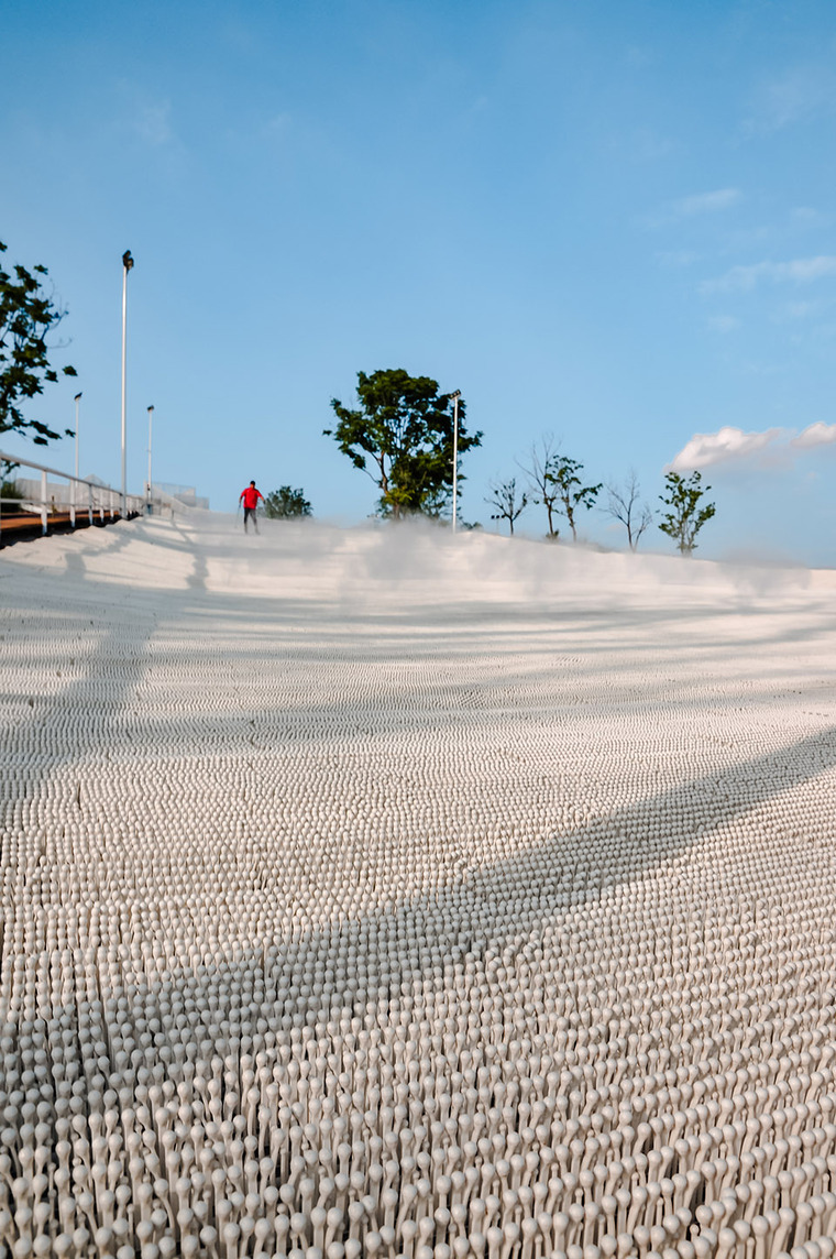 成都麓湖生态城麓客岛旱雪场