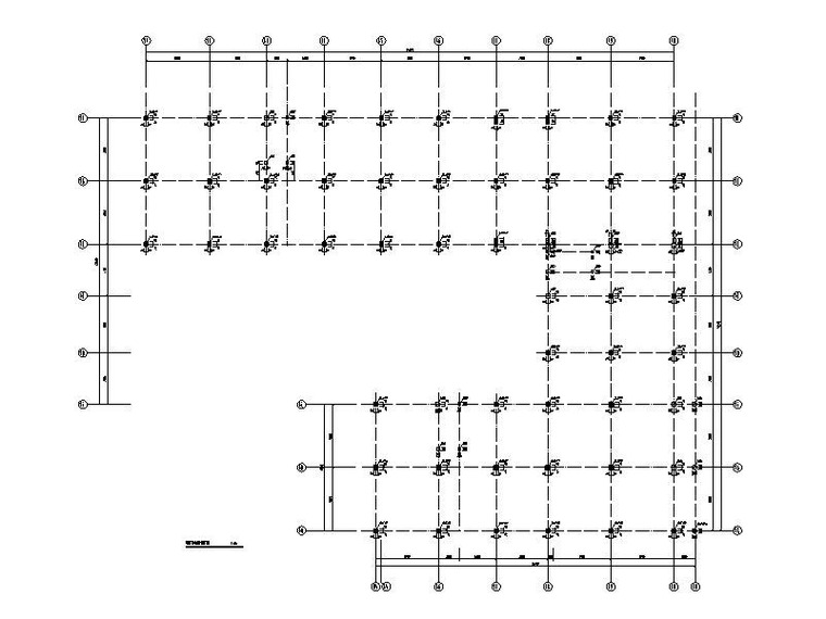 6层装配式框架医疗办公建筑结构施工图2018-四层预制柱布置图