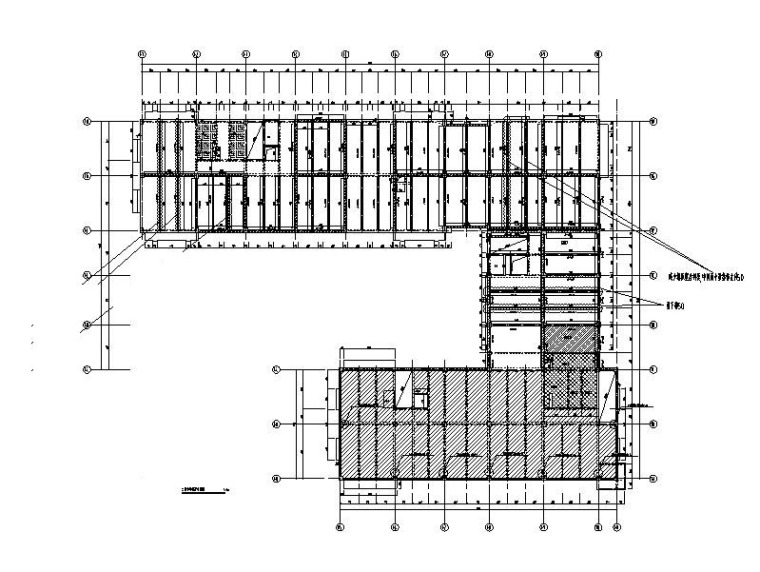 6层装配式框架医疗办公建筑结构施工图2018-二层预制梁布置图