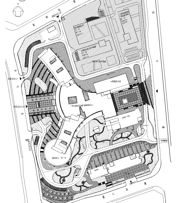 铺装做法通用详图施工图资料下载-[贵州]人民医院整体搬迁景观CAD施工图