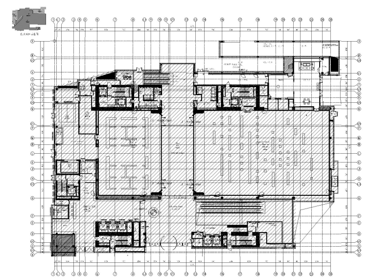 室内装修平面cad模型资料下载-[北京]五星商务酒店室内装修施工图+效果图