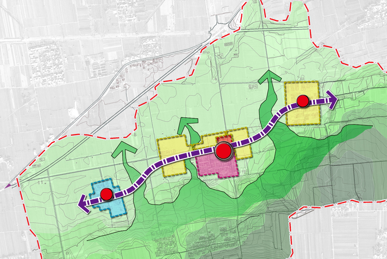 渭南市富平县淡村镇荆川村村庄规划功能结构