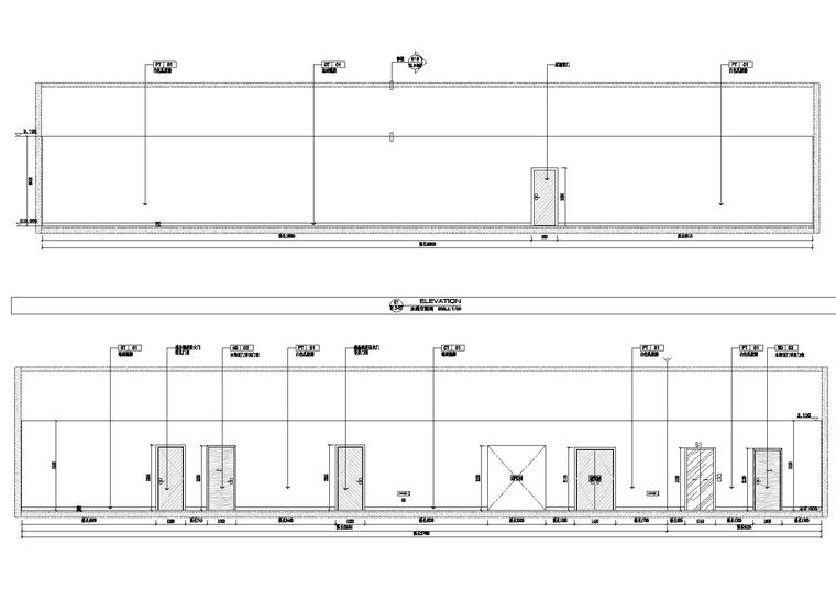 [景德镇]中国陶瓷博物馆项目竣工图+成图-走道立面图