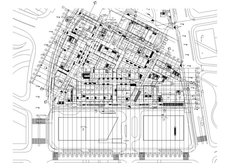 ​[上海]前滩25号太古里规划方案+建筑图-南地块首层平面图