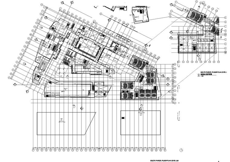 ​[上海]前滩25号太古里规划方案+建筑图-南地块四,五层平面图