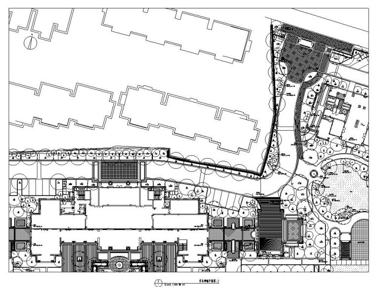 [浙江]杭州新华园住宅植物CAD施工图设计-乔木种植图二
