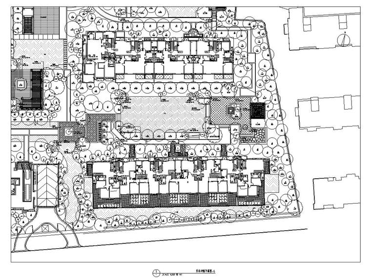 [浙江]杭州新华园住宅植物CAD施工图设计-乔木种植图六