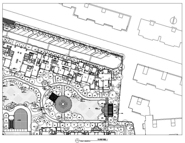 [浙江]杭州新华园住宅植物CAD施工图设计-乔木种植图三