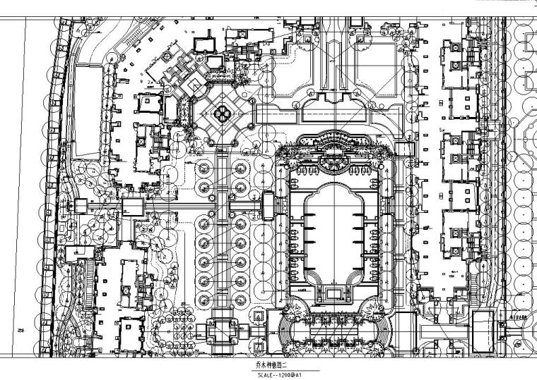 [浙江]杭州新绿园植物CAD施工图、实景图-乔木种植图二