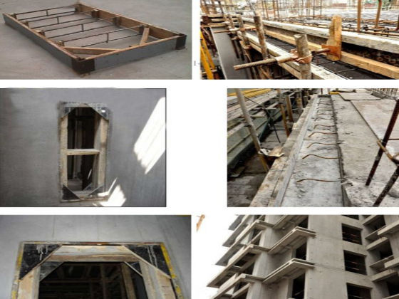 [山东省]模板工程做法及质量控制要点-墙体预留洞、构件支模