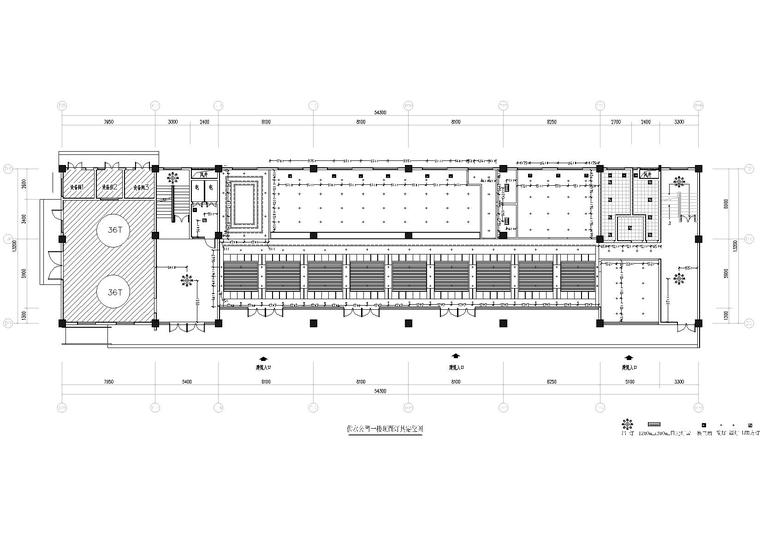 [贵州]安顺供水调度及应急水源改扩建工程-供水公司一楼天花灯具定位图