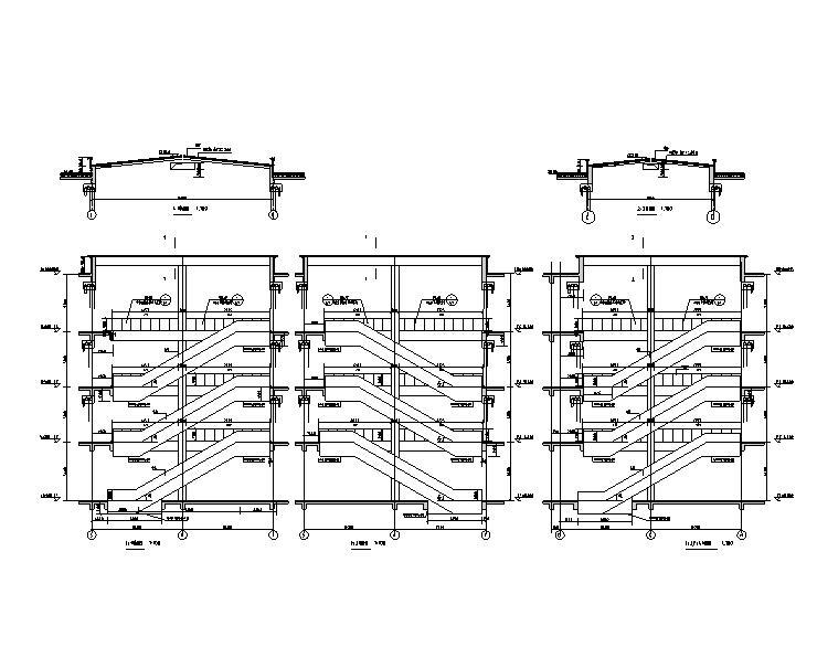 公寓_办公塔楼框架剪力墙结构施工图含建筑-扶梯详图3