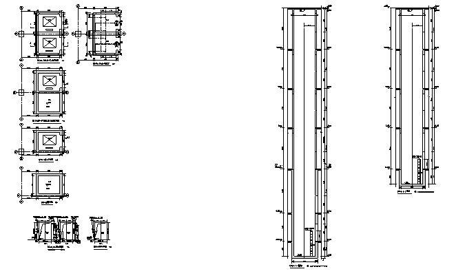 公寓_办公塔楼框架剪力墙结构施工图含建筑-裙房电梯