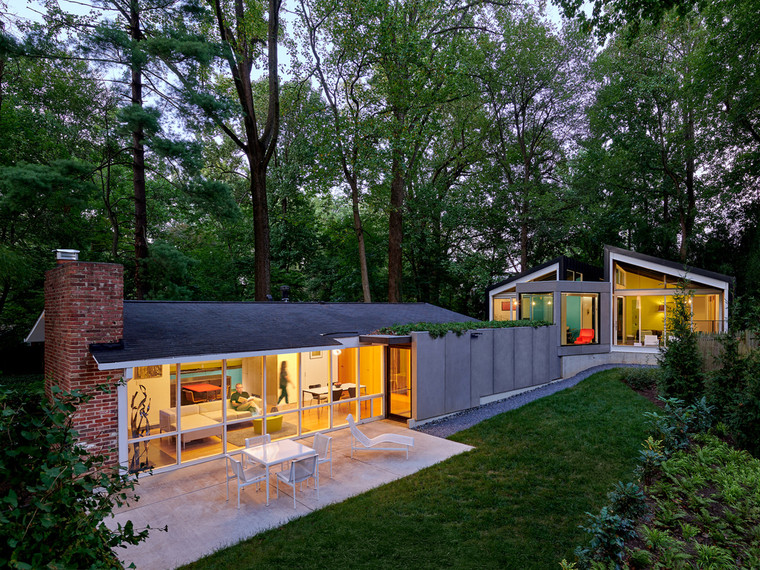 美国双重现代住宅