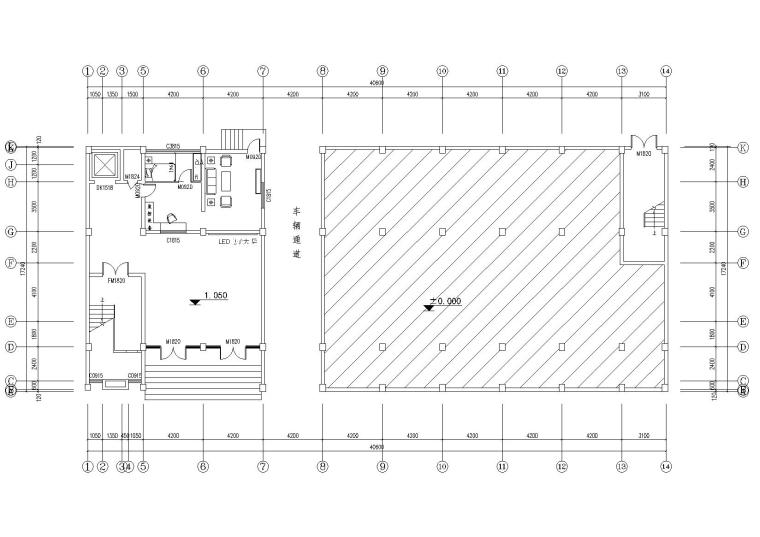 办公用房平面资料下载-综合业务办公用房维修改造施工图+改造清单