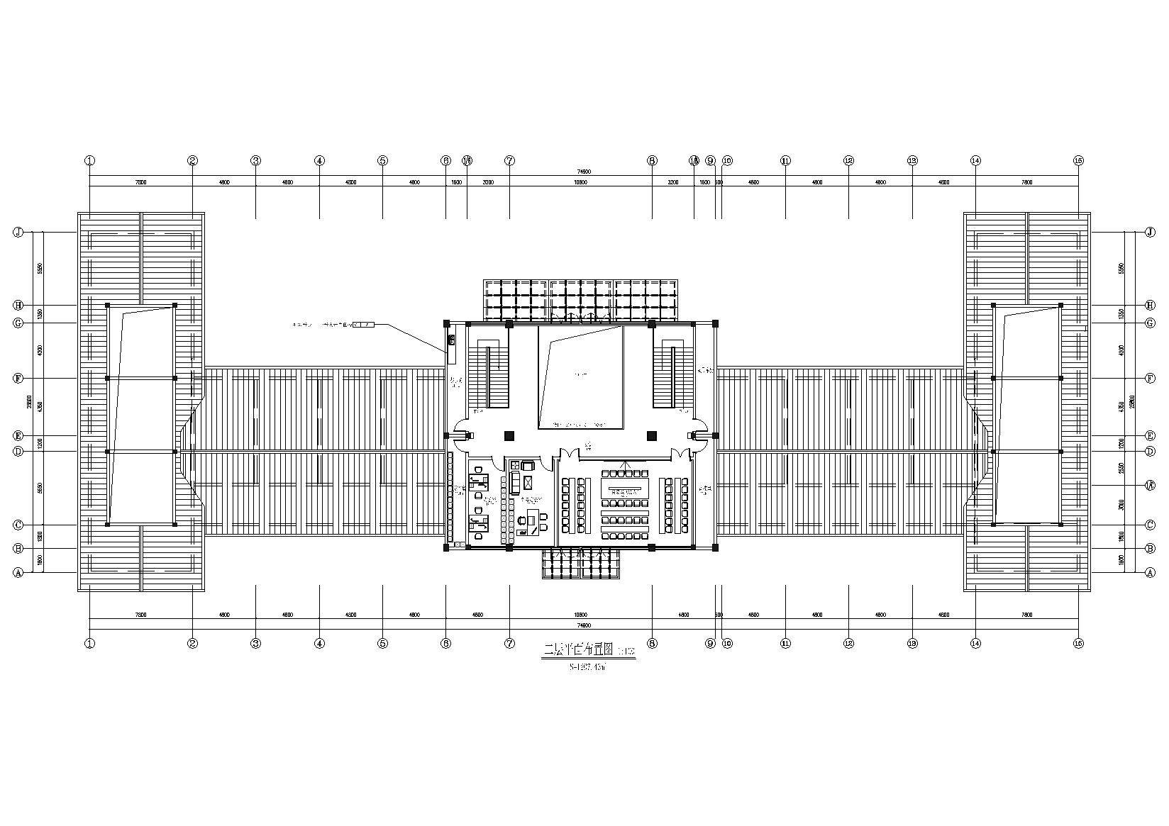 [贵州]2414㎡景区游客接待中心装修施工图-公共空间装修-筑龙室内设计