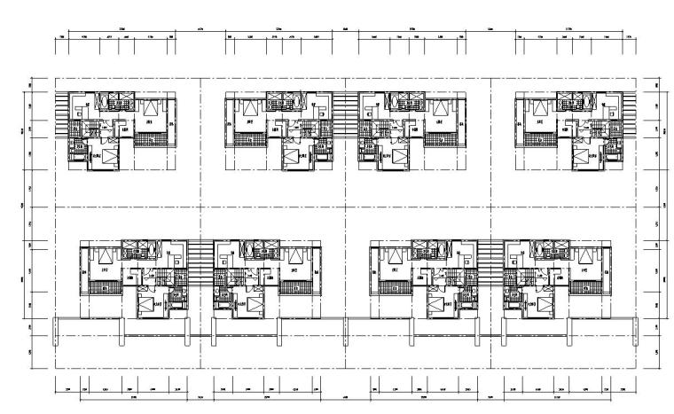 合院别墅住宅建筑住宅楼设计图-合院别墅二层平面图