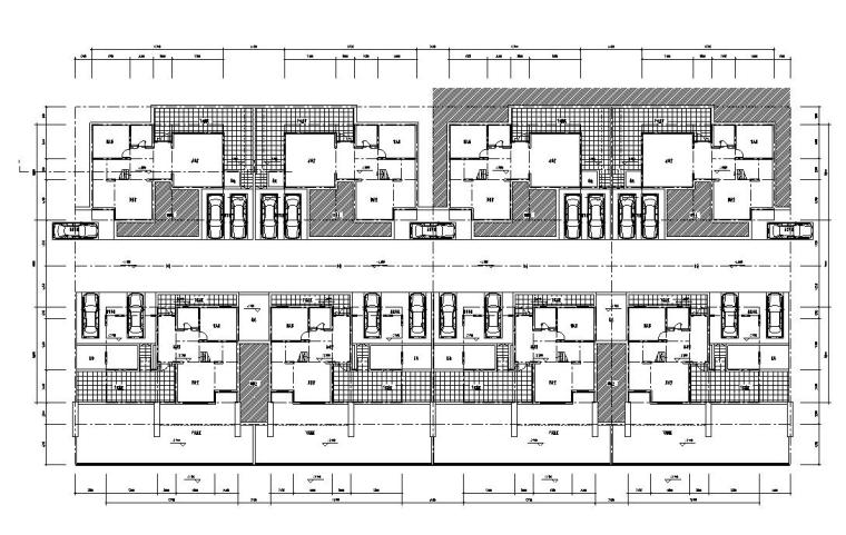合院别墅住宅建筑住宅楼设计图-01 合院别墅地下室平面图