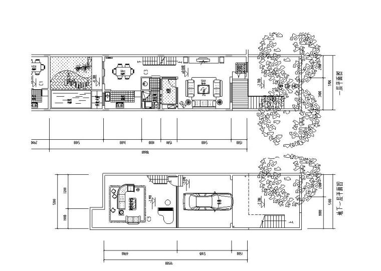 联排合院cad资料下载-C型合院联排​建筑住宅楼设计图