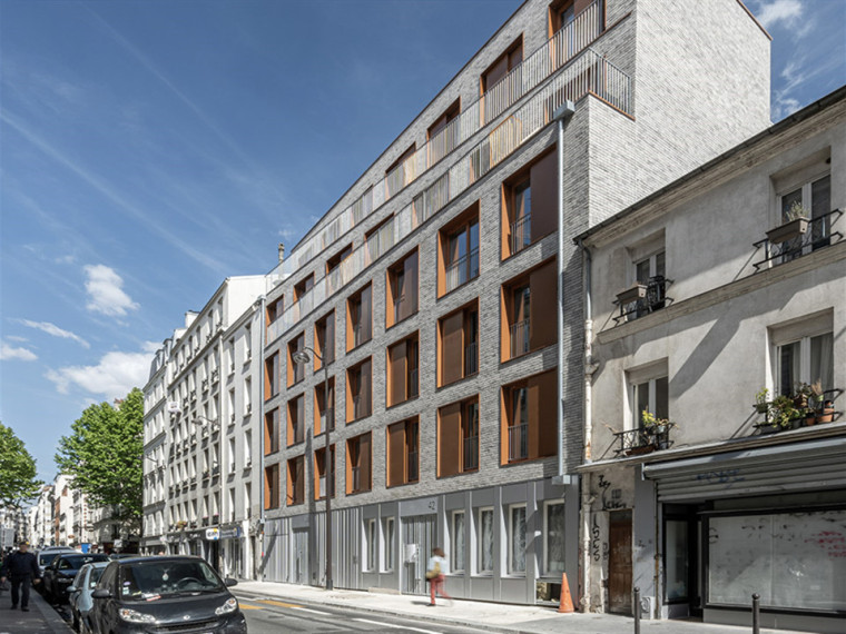西安建筑科技大学块体资料下载-法国Orfila住宅综合体