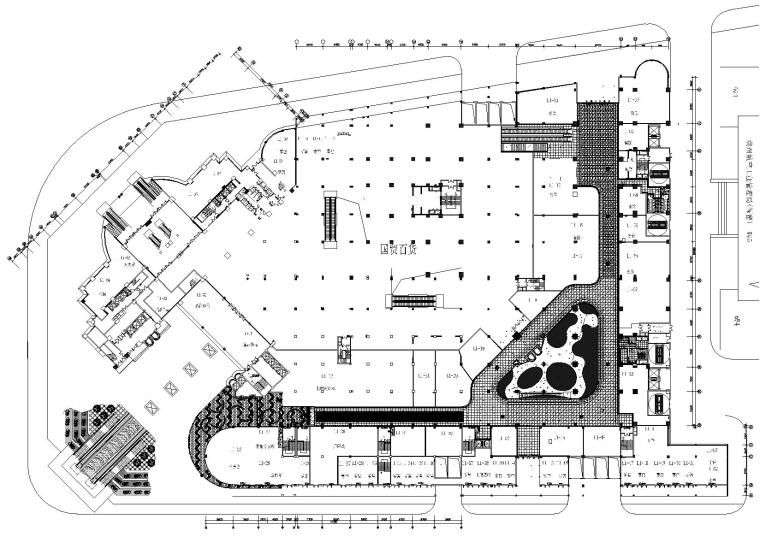 一层商业建筑模型资料下载-[贵州]深港-安顺塔山广场一层商业施工图