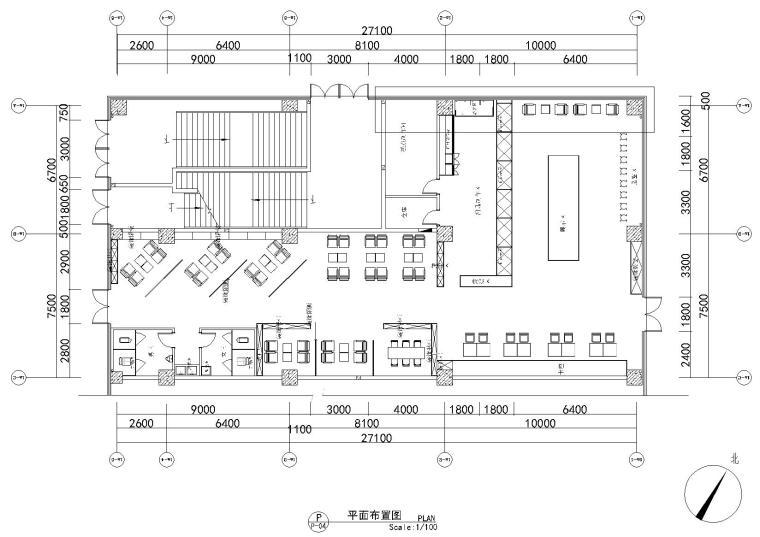 一居室工业风施工图资料下载-ALL DAY工业风咖啡面包坊施工图+效果图