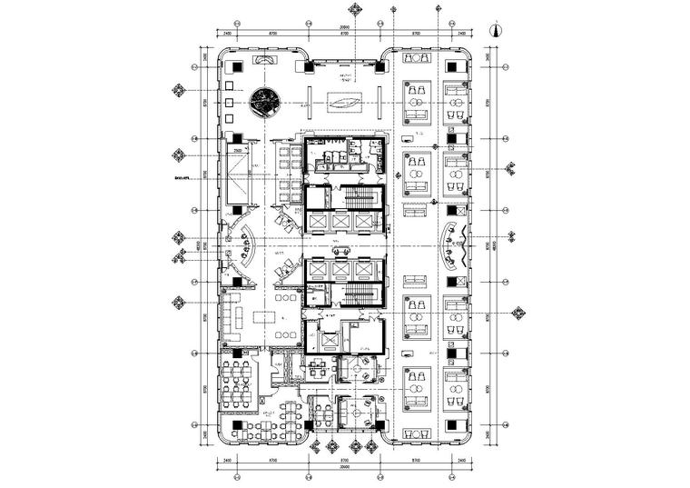 书吧su施工图资料下载-[北京]-GBD北京知名地产售楼处全套CAD施工图