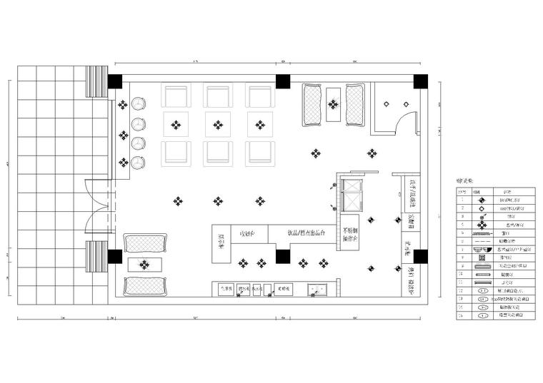 小笨焦coffeeshop现代咖啡厅施工图 效果图