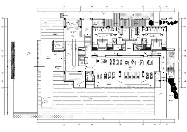 东仓设计施工图资料下载-[广州]-天荟1500㎡健身会所施工图+高清摄影