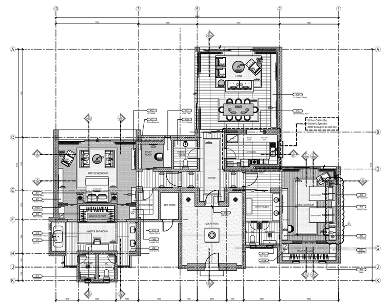 三亚瑞吉酒店施工图资料下载-[三亚]五星度假酒店室内装修施工图+物料书