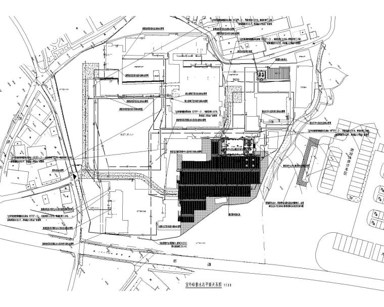 室外场地CAD图块资料下载-浙江温州矾矿车间改造室外场地给排水施工图