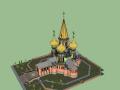 俄式教堂建筑模型设计