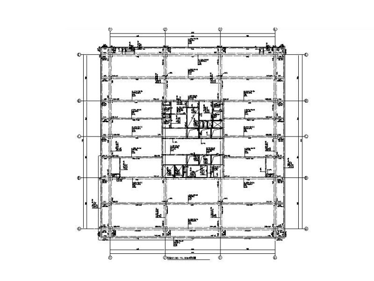 7层办公楼核心筒平面图资料下载-31层框架核心筒商业办公楼全套施工图2015