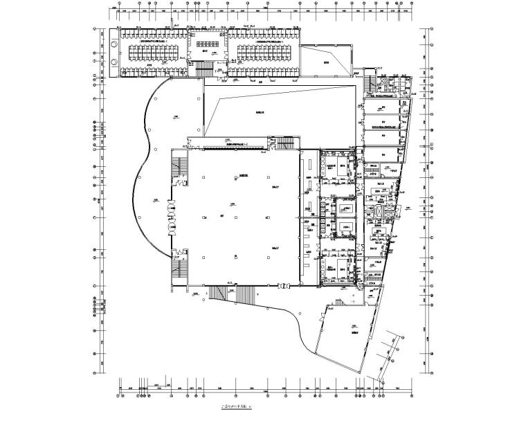 学校食堂浴室给排水消防设计施工图-二层给排水平面图