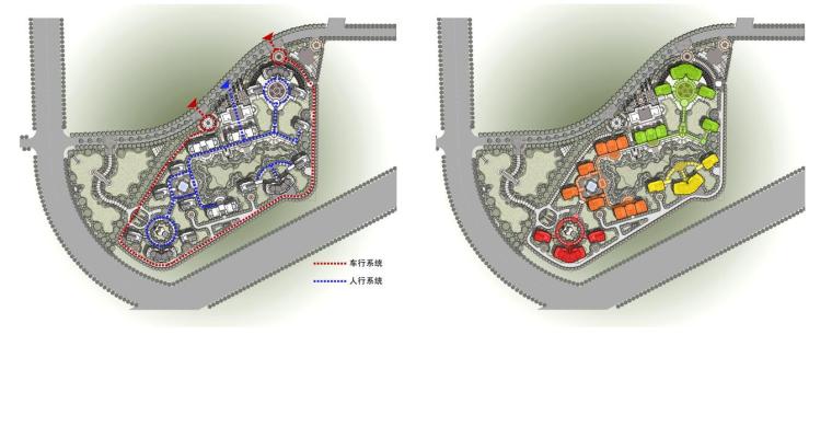 [吉林]欧陆风格住宅区建筑规划方案文本-交通分析图