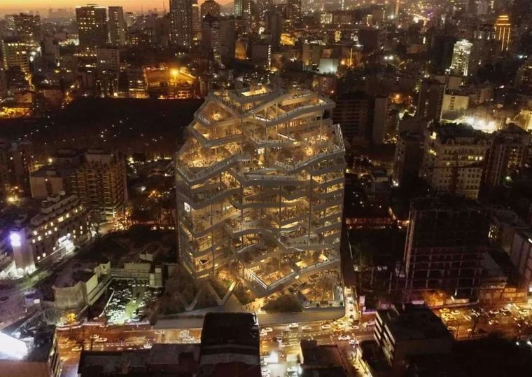 外建筑立面资料下载-又一网红建筑将诞生，整个立面长满楼梯！