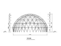 科技馆钢结构屋架施工图(穹幕球壳钢管球壳)