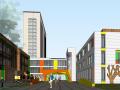 滨湖核心区社区中心幼儿园 +办公楼建筑模型