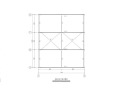 单层轻钢结构自行车棚结构施工图(含建筑)