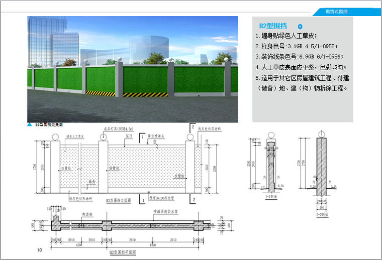 2018宜昌市施工围挡技术标准（PPT格式）-B2型围挡