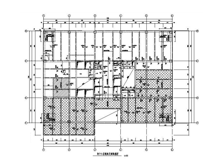 200米结构施工图资料下载-200m框筒结构酒店办公楼建筑结构施工图2018