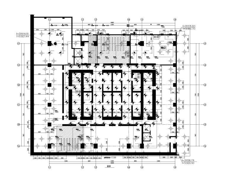 8层框架建筑结构图资料下载-180m型钢砼框架-砼核心筒办公楼建筑结构图