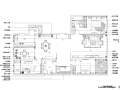 新中式风格两居室住宅装修施工图+效果图