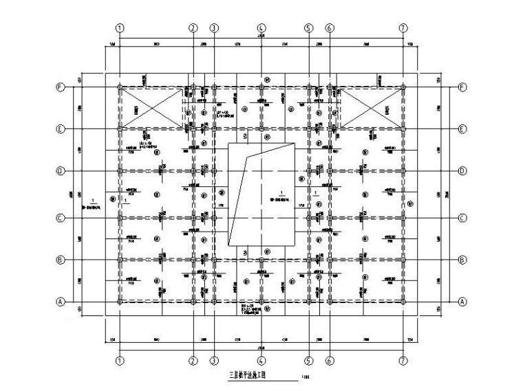 仿古建筑商业街结构施工图(含模型计算书)-12-2区三层板平法施工图