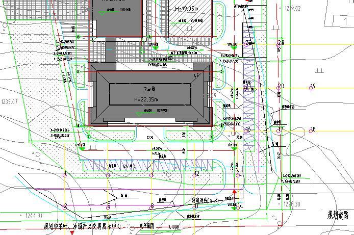 西南交易中心边坡支护工程设计图纸（全）-总平面图