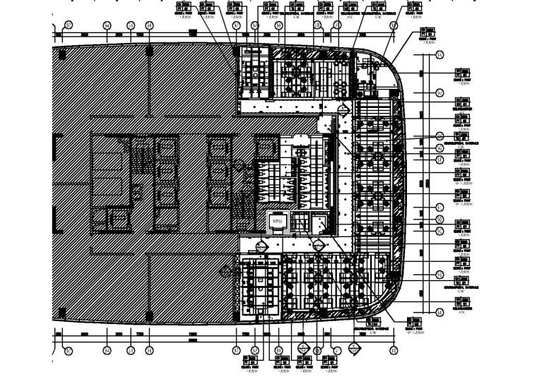 [深圳]-鸿荣源集团总部办公楼施工图+效果图-鸿荣源集团总部办公楼天花布置图